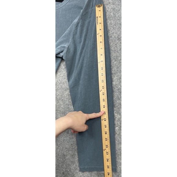 Buck Mason Slub Curved Hem Long Sleeve Tee Blue Gray XL - Picture 12 of 15